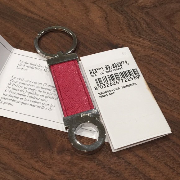 Salvatore Ferragamo Accessories - Magenta key chain by ferragarmo